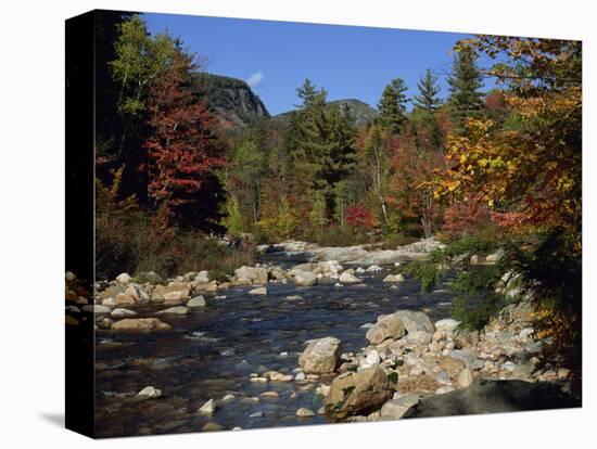 Swift River, Kangamagus Highway, White Mountains National Forest, New Hampshire, USA-Fraser Hall-Stretched Canvas