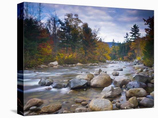 Swift River, White Mountain National Park, New Hampshire, USA-Alan Copson-Stretched Canvas