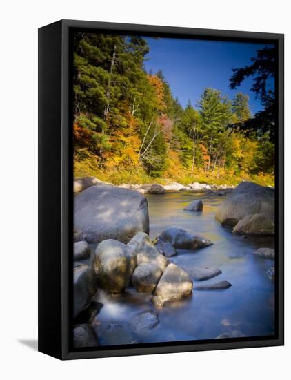 Swift River, White Mountain National Park, New Hampshire, USA-Alan Copson-Framed Stretched Canvas