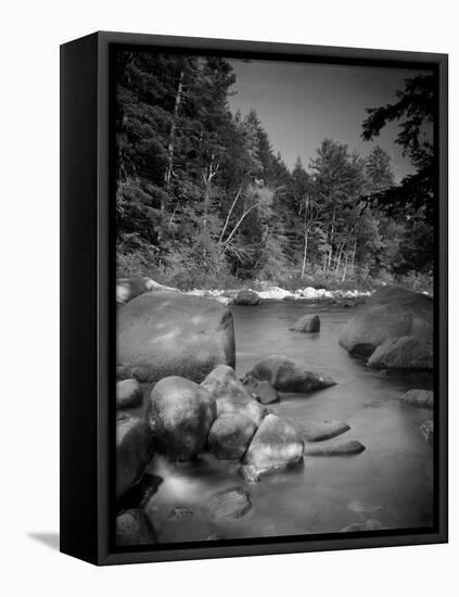 Swift River, White Mountain National Park, New Hampshire, USA-Alan Copson-Framed Stretched Canvas