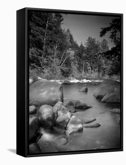 Swift River, White Mountain National Park, New Hampshire, USA-Alan Copson-Framed Stretched Canvas