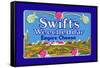 Swift's Weecheddar Empire Cheese-null-Framed Stretched Canvas