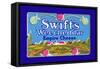 Swift's Weecheddar Empire Cheese-null-Framed Stretched Canvas