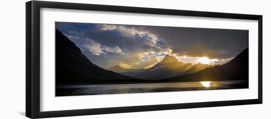 Swiftcurrent Lake Sundown Glacier N P-Steve Gadomski-Framed Premium Photographic Print