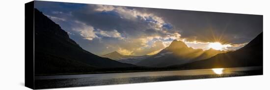 Swiftcurrent Lake Sundown Glacier N P-Steve Gadomski-Stretched Canvas