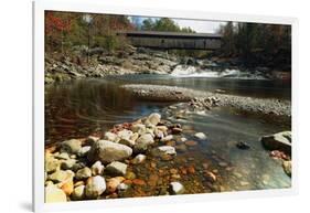 Swiftwater Covered Bridge, Bath, Newpshire-George Oze-Framed Photographic Print