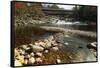 Swiftwater Covered Bridge, Bath, Newpshire-George Oze-Framed Stretched Canvas