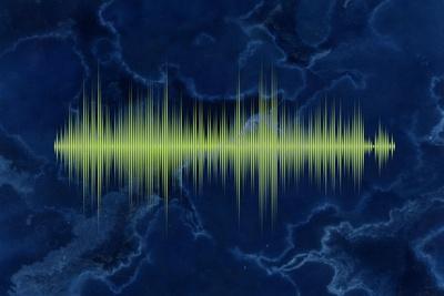 Waveform On The Sea Themed Background