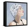 Swim Cap II-Clayton Rabo-Framed Stretched Canvas