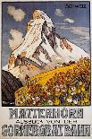 Matterhorn Travel Poster by Francois Gos-swim ink 2 llc-Photographic Print