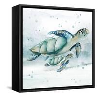 Swim Lessons I-Janet Tava-Framed Stretched Canvas