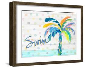 Swim Near the Palm Tree-Julie DeRice-Framed Art Print