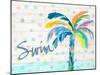 Swim Near the Palm Tree-Julie DeRice-Mounted Art Print