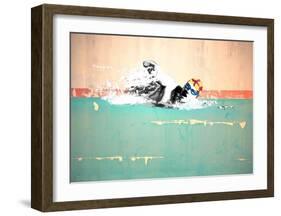 Swim on! Bronx, NYC-Masterfunk collective-Framed Giclee Print