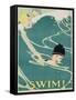 Swim! Poster-Anita Parkhurst-Framed Stretched Canvas