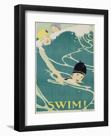 Swim! Poster-Anita Parkhurst-Framed Premium Giclee Print