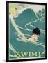 Swim! Poster-Anita Parkhurst-Framed Giclee Print