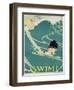 Swim! Poster-Anita Parkhurst-Framed Giclee Print