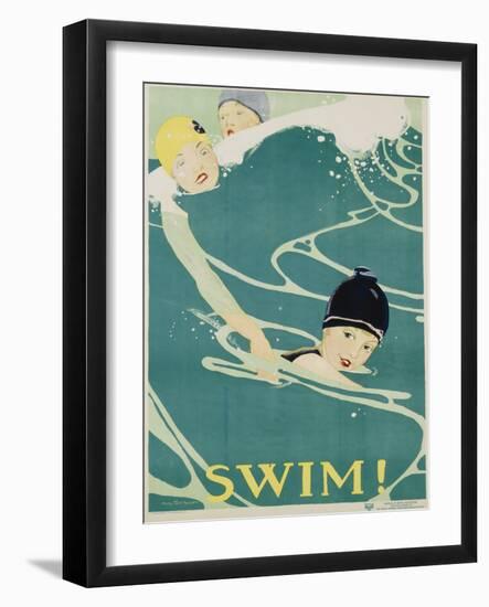 Swim! Poster-Anita Parkhurst-Framed Giclee Print