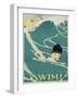 Swim! Poster-Anita Parkhurst-Framed Giclee Print