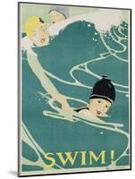 Swim! Poster-Anita Parkhurst-Mounted Giclee Print