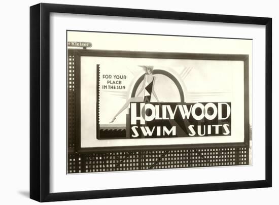 Swim Suit Billboard-null-Framed Art Print