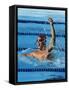 Swimmer Celebrating His Victory-null-Framed Stretched Canvas