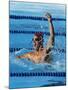 Swimmer Celebrating His Victory-null-Mounted Photographic Print