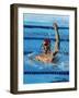 Swimmer Celebrating His Victory-null-Framed Photographic Print