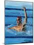 Swimmer Celebrating His Victory-null-Mounted Photographic Print