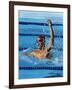 Swimmer Celebrating His Victory-null-Framed Photographic Print