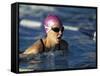 Swimmer Doing the Breaststroke-null-Framed Stretched Canvas