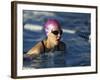 Swimmer Doing the Breaststroke-null-Framed Photographic Print