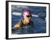 Swimmer Doing the Breaststroke-null-Framed Photographic Print