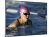 Swimmer Doing the Breaststroke-null-Mounted Photographic Print