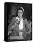 Swimmer Esther Williams Drinking a Soda-Peter Stackpole-Framed Stretched Canvas