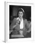 Swimmer Esther Williams Drinking a Soda-Peter Stackpole-Framed Premium Photographic Print