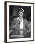 Swimmer Esther Williams Drinking a Soda-Peter Stackpole-Framed Premium Photographic Print