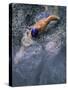 Swimmer Gliding Through the Water-null-Stretched Canvas