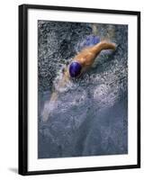 Swimmer Gliding Through the Water-null-Framed Photographic Print