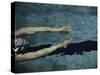 Swimmer in a Pool-null-Stretched Canvas