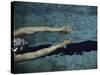 Swimmer in a Pool-null-Stretched Canvas