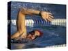 Swimmer in a Race-null-Stretched Canvas