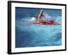 Swimmer in Red Suit-null-Framed Photographic Print