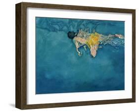 Swimmer in Yellow, 1990-Gareth Lloyd Ball-Framed Giclee Print