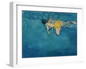 Swimmer in Yellow, 1990-Gareth Lloyd Ball-Framed Giclee Print