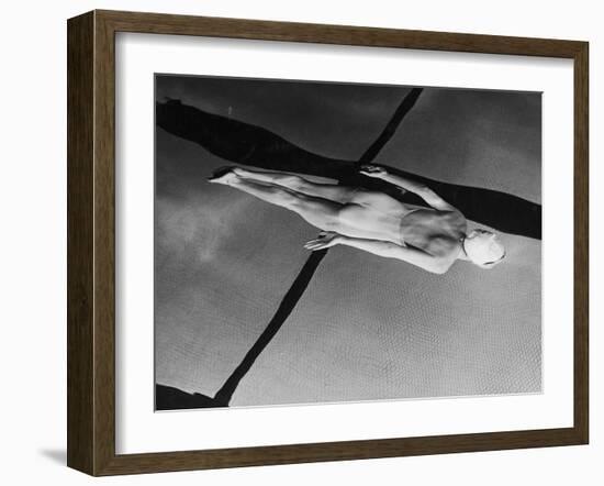 Swimmer Jeanne Wilson Underwater-Wallace Kirkland-Framed Photographic Print