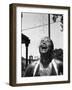 Swimmer Takes a Shower-null-Framed Photographic Print