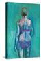 Swimmer-Julie Held-Stretched Canvas
