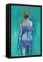 Swimmer-Julie Held-Framed Stretched Canvas